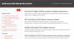 Desktop Screenshot of alexandrabard.com