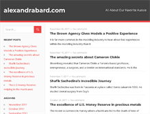 Tablet Screenshot of alexandrabard.com